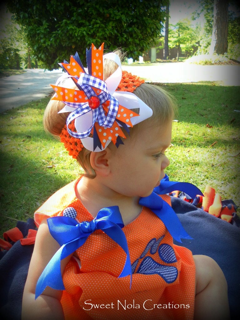 Super Sassy Auburn Boutique Bow Perfect for Babies,Toddlers, and Girls of ALL Ages