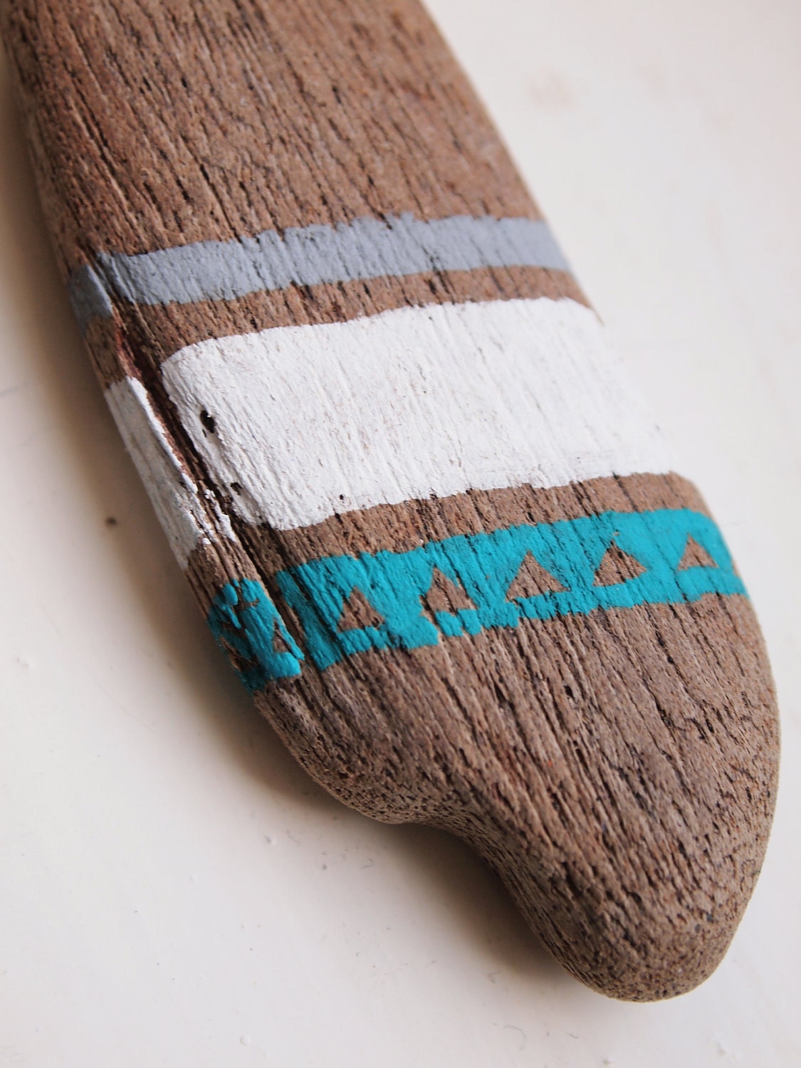 Driftwood Necklace, blue, white and grey patterns