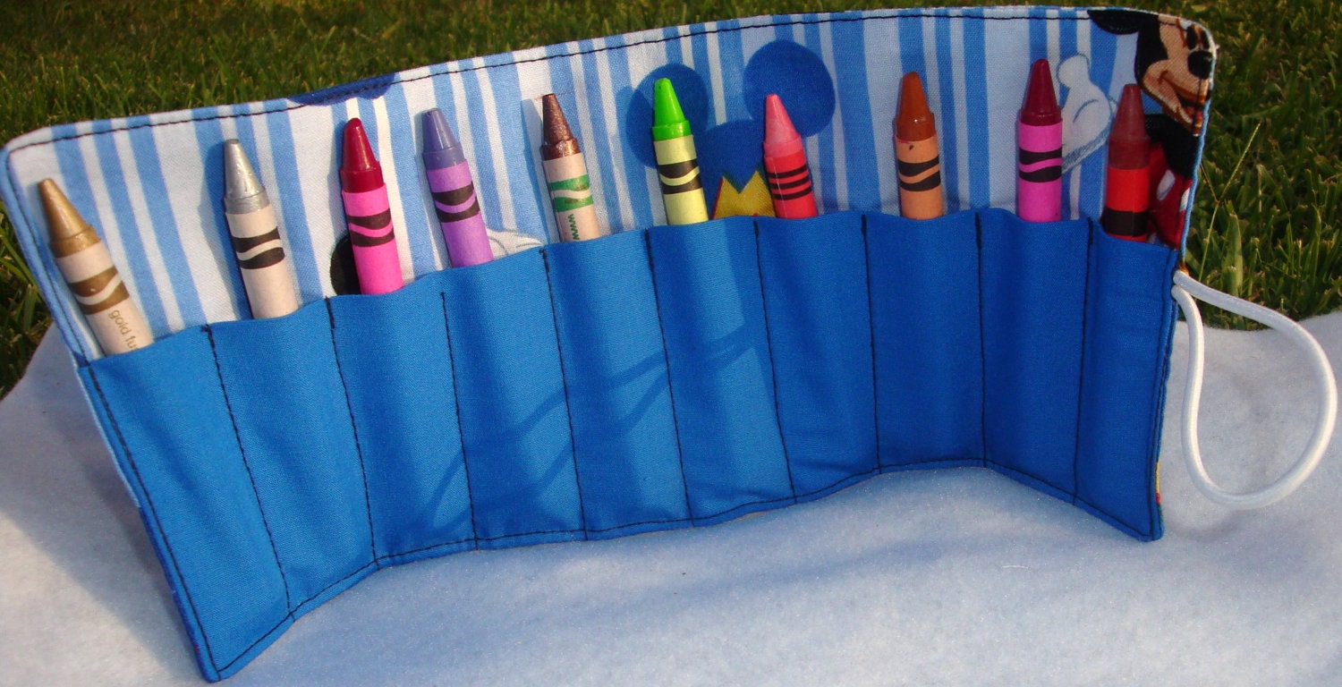 Mickey Mouse Crayon Roll Up