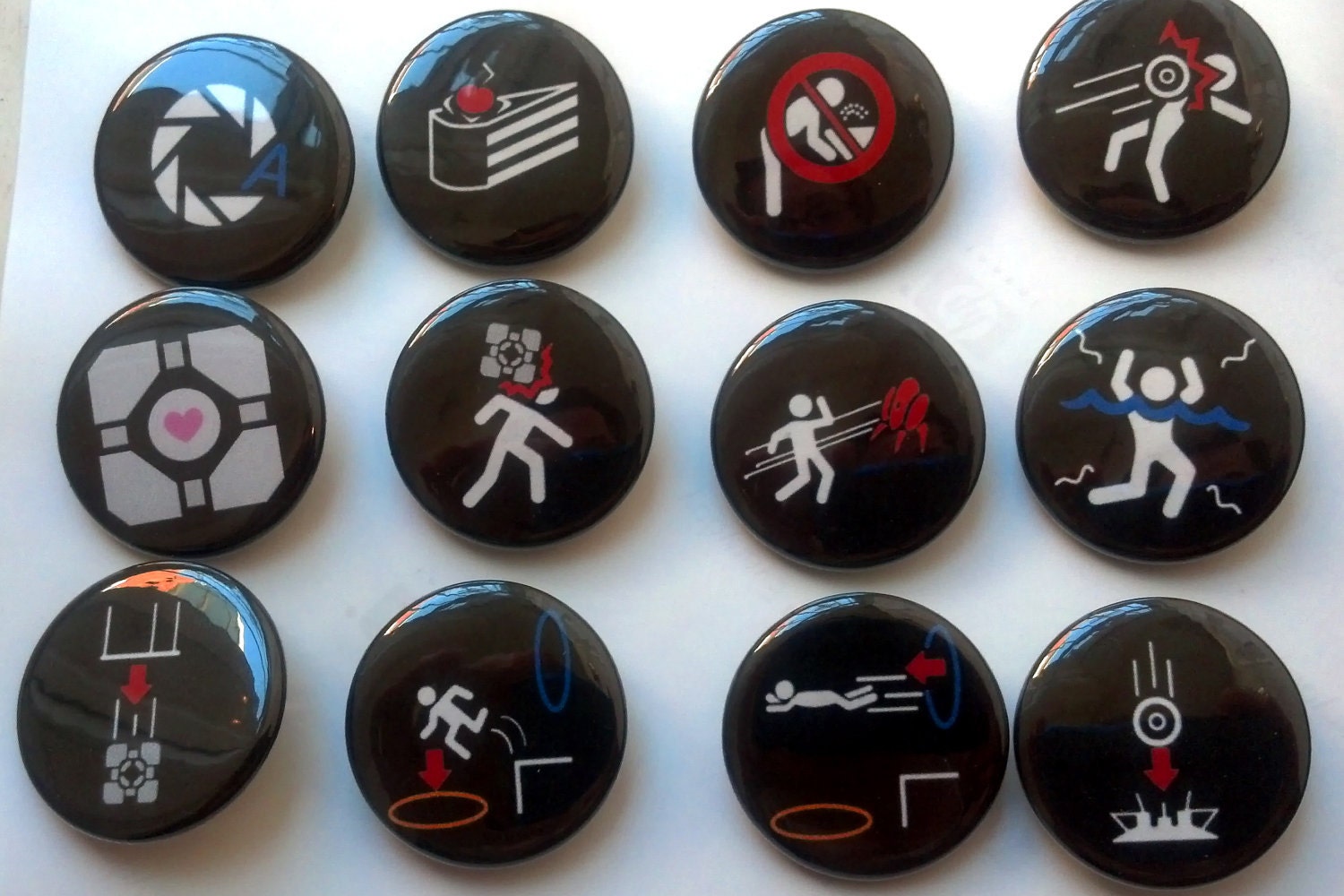 Portal Inspired Button Set