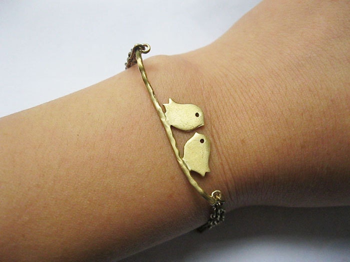 bracelet--- antique bronze lover birds,alloy bracelet