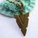 necklace---antique bronze arrowhead,alloy necklace