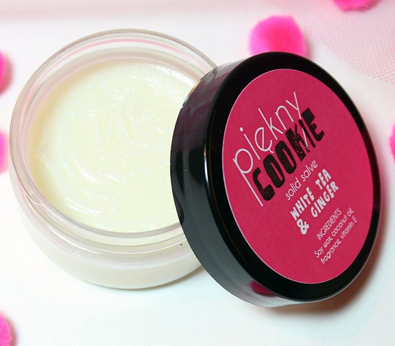 WHITE TEA & GINGER Soy Solid Body Salve with Vitamin E