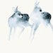 Watercolor Artwork Ghost Fawns - Fine Art Print from Original Watercolor Painting