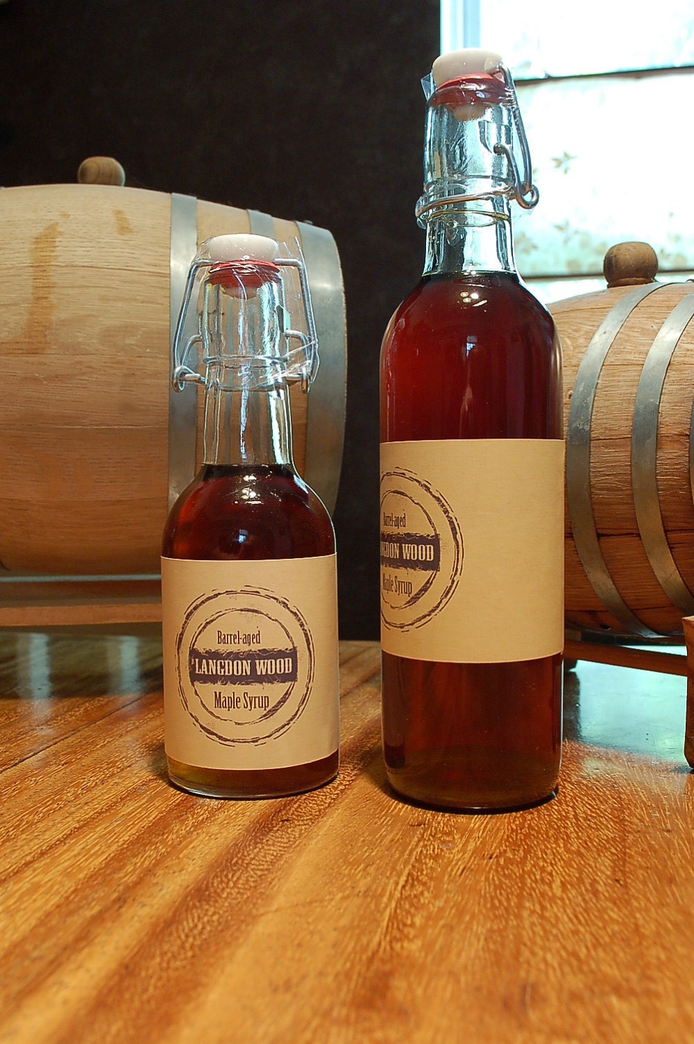 Two Bottles Two sizes - Barrel Aged Maple Syrup