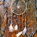 Dreamcatcher with turquoise and coral