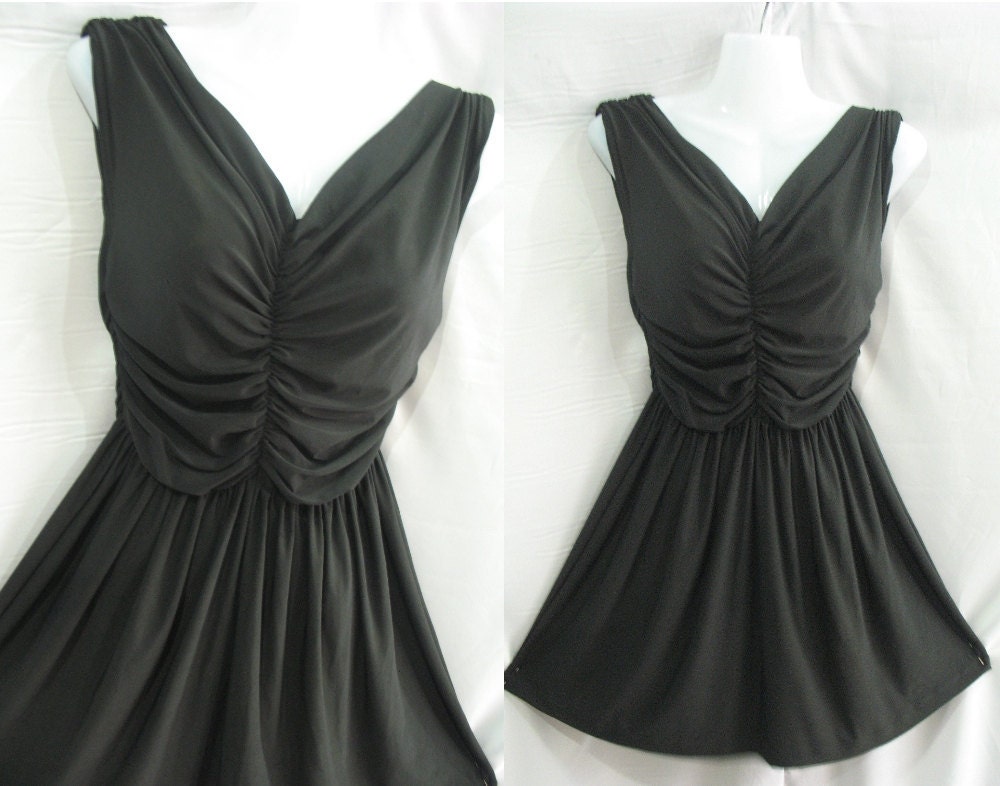 Lovely Girl Little Black Dress - Sexy Deep V Party Dress - Sweet Night Cocktail Dress
