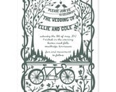 Papercut Inspired Wedding Invitation