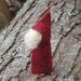 Waldorf Wizard/Gnome With Beard - Handmade - Red Felt, Nature Table