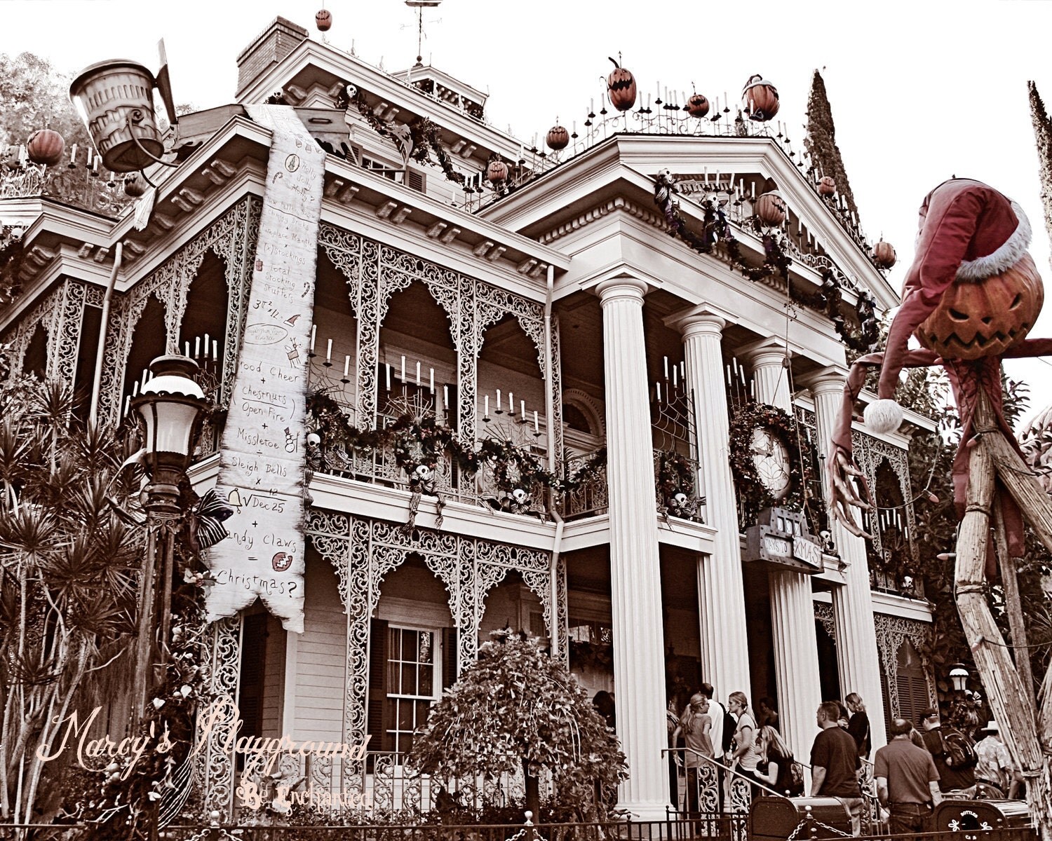 disneyland haunted mansion nightmare before christmas
