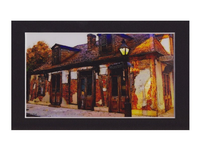French Quarter Architecture, Lafitte Blacksmith Shop, Art New Orleans Fine Art Print, 4x6 Fine Art
