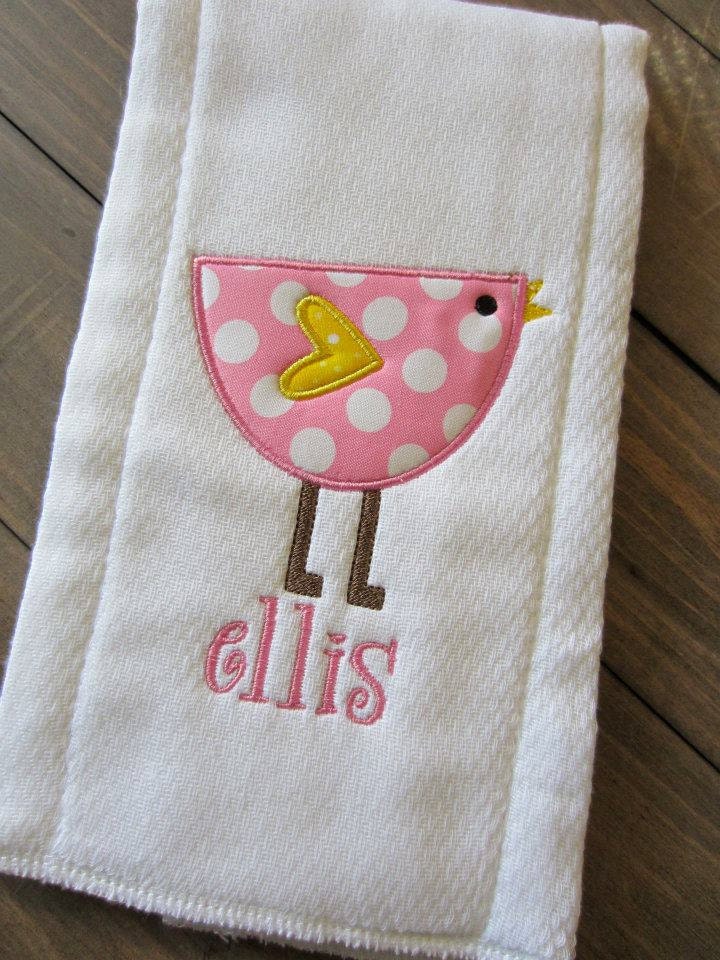 Personalized Burp Cloth