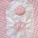 Monogrammed English Bib