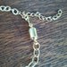 Vintage Upcycled necklace Charub Angel shades of pink & green beaded gold chain upcycled necklace