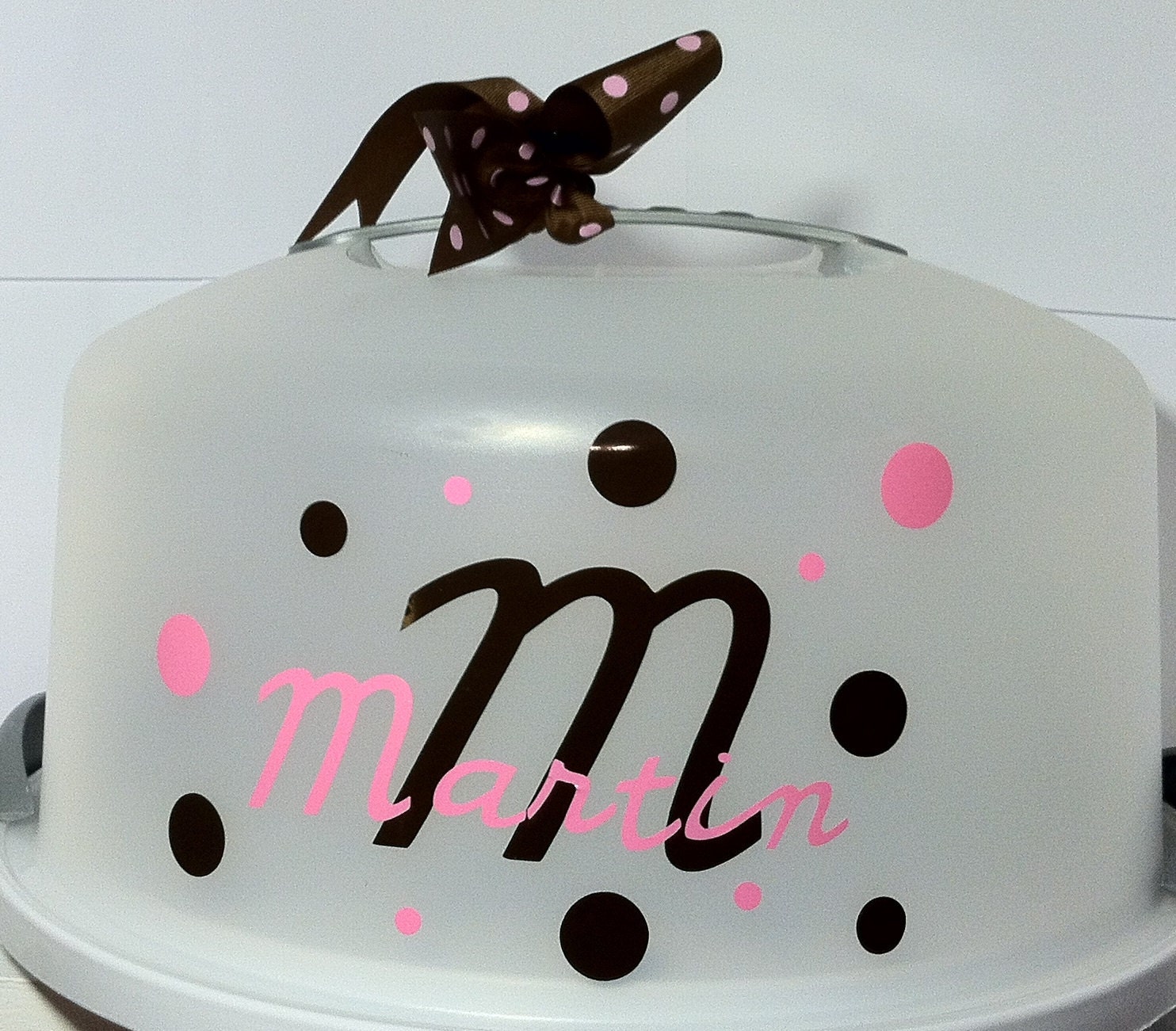 Personalized Large Cake Carrier Tray