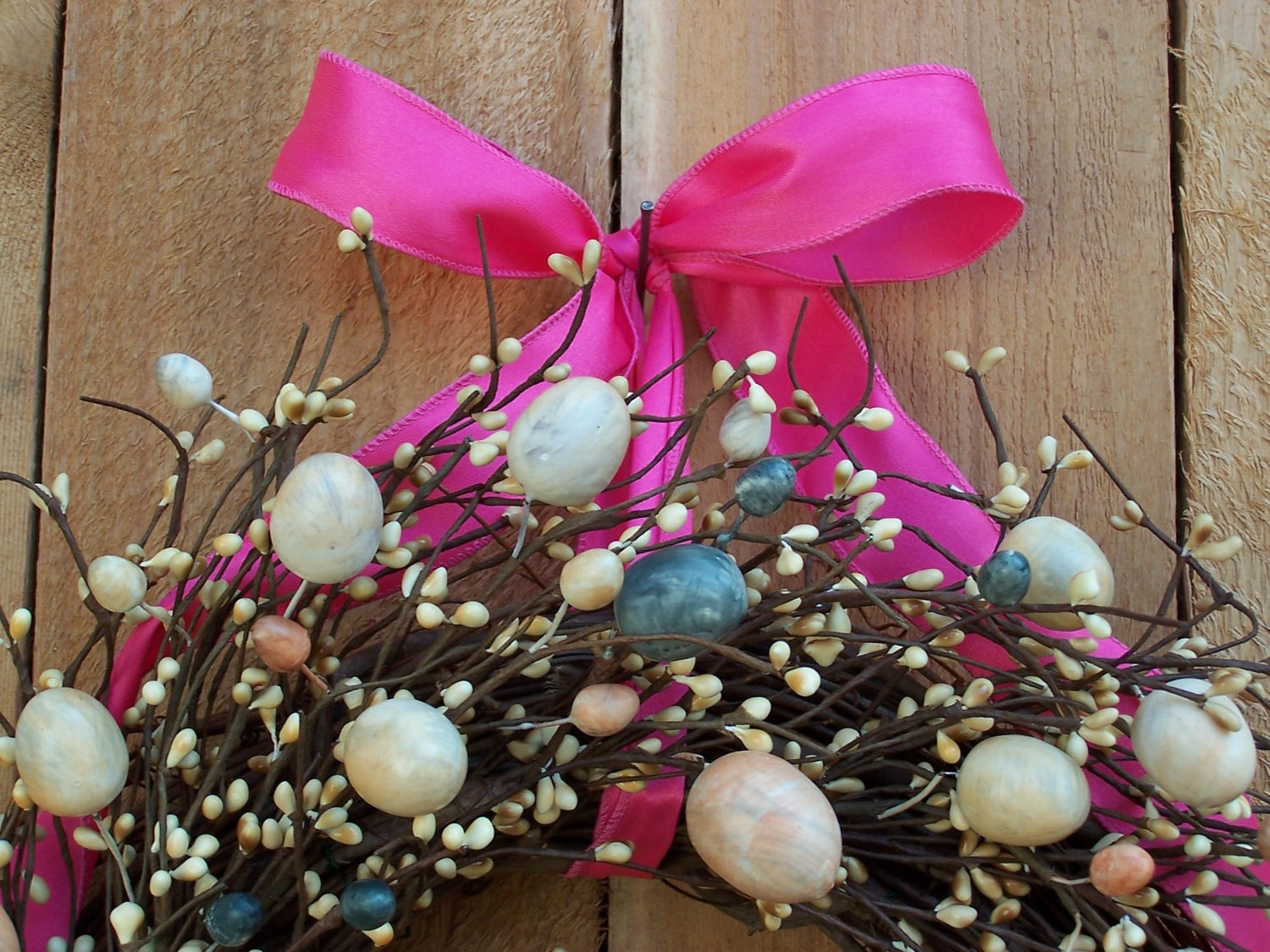 SCENTED Easter Wreath - Spring Wreath - Wreath - Easter Egg Wreath - Front Door Wreath - Door Wreath - Primitive Wreath - Rustic Wreath