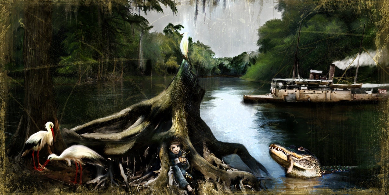 TICK TOCK (Abney Park "Airship Pirates") Art Print 8.5"x17" by MANDEM