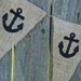 Burlap Banner- Nautical Anchors