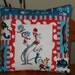 Dr. Seuss Pillow Quilted Cat in the Hat