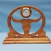 Longhorn Fretwork Desk Clock