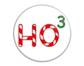 Christmas Pinback Button - Geek Nerd Humor - Ho 3 - 3 inch - TheOneStopButtonShop