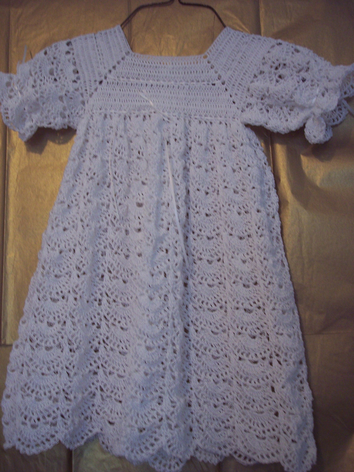 Christening Gown Set Newborn to 3 mths Ready to ship