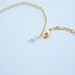 Mint Light Teal Feather Bow Tie Necklace w/ Upcycled Leather and Vintage Cabochon