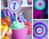 CUPCAKE Party - Printable CUPCAKE 2" Party CIRCLE - Personalized Il_170x135