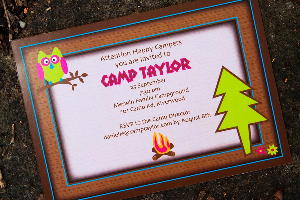 CAMPING PARTY - INVITATION (Printable) Il_570xn