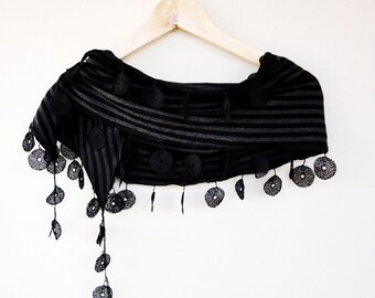Black Scarf,Bandana,Headband,Cowl,Wrap,Elegant 2013 fashion