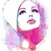 Colorful Vintage 60s Vogue Cover Abstract Watercolor Fashion Illustration Painting Print