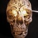 Lighted skull lamp night light unique macabre horror art