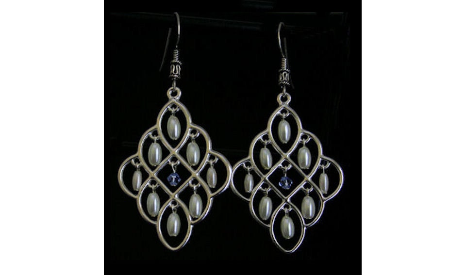 Bride's Earrings - Something Blue - Wedding