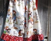 Cowgirl Pillowcase Dress with Vintage Cowgirls
