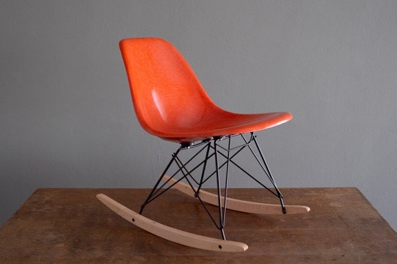 Eames Tangerine Rocker Herman Miller Chair