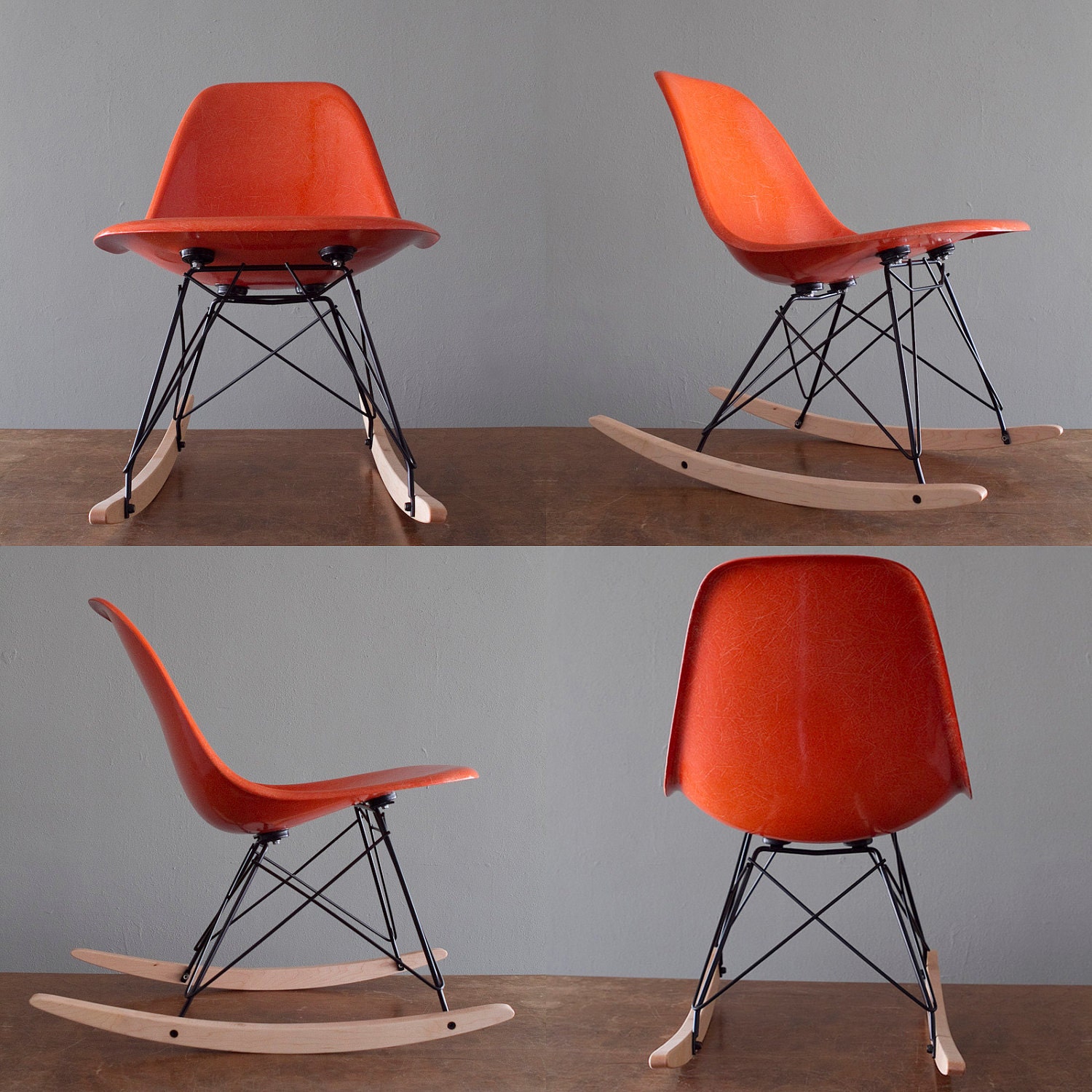 Eames Tangerine Rocker Herman Miller Chair