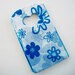 SALE Small Flat Bags Blue Flowers 25 STR152