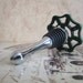 Wine Bottle Stopper - Green Wheel Valve Handle Wine Stopper