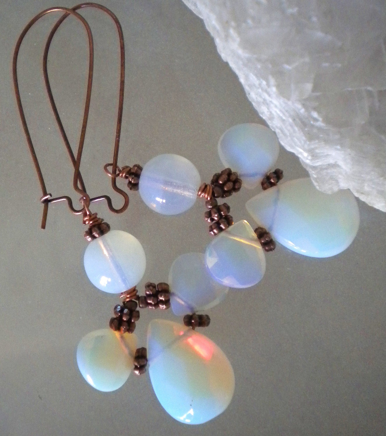 venetian glass earrings pretty  young and fun charm and sparkle - EARRINGS LILLY -- handmade with love