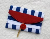 Red, White & Blue Business Card Case, Nautical