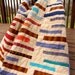 Modern Baby Quilt, Brown Woven Stripes