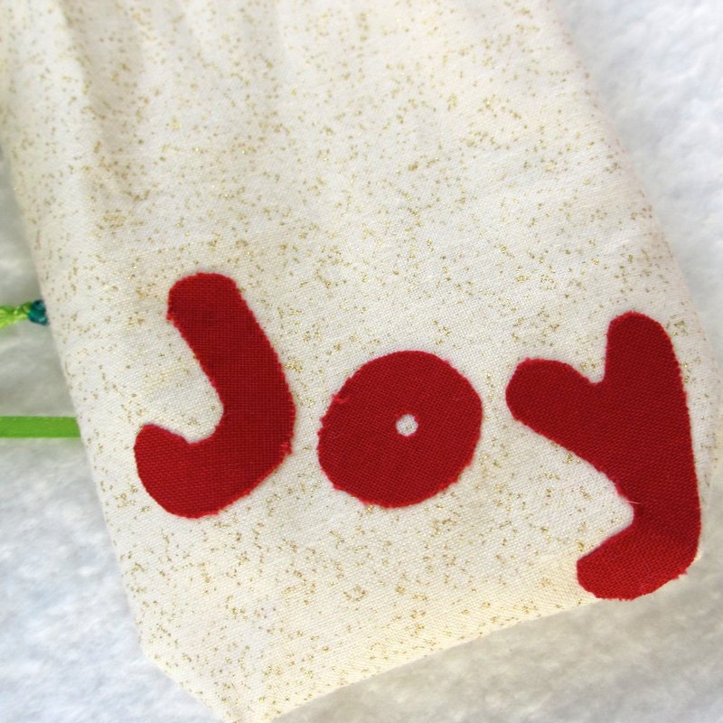 Reusable Gift Bag, Fabric Gift Bag, Christmas