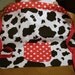 RESERVED for Handmade Circle Team BNR Raffle 03/02/12 Half Apron Black and White Cow Print