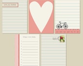 INSTANT DOWNLOAD - Printable Journaling Cards "Love you forever" - Project Life - Scrapbooking