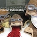 Aviator Costume - Crochet Hat, Goggles and Scarf Pattern