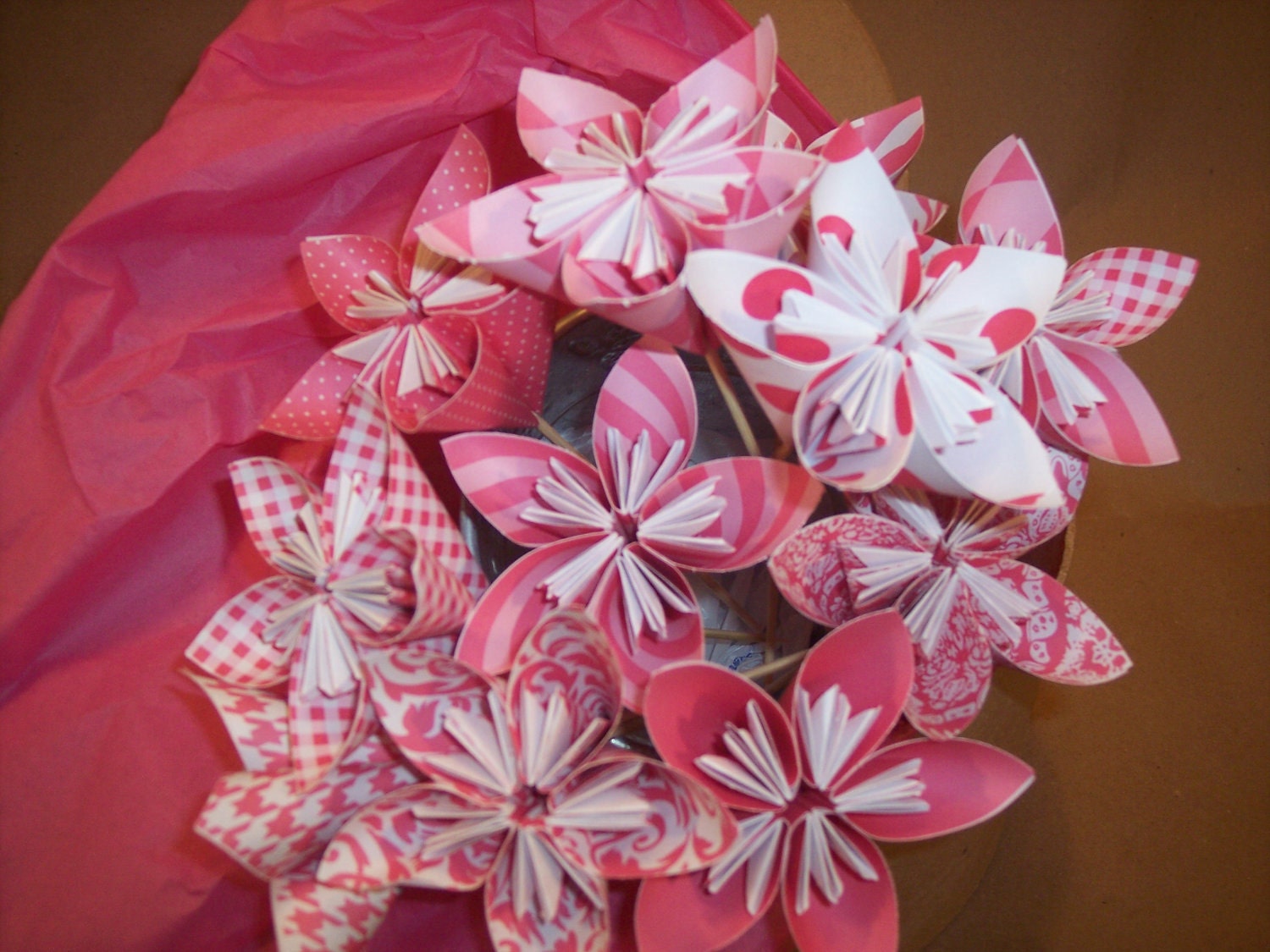 Paper flower bouquet