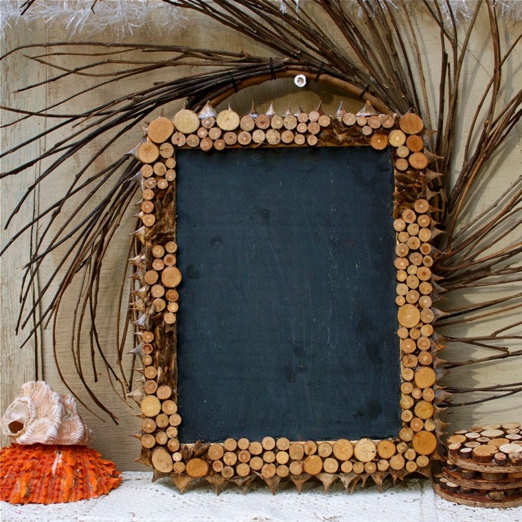 S.A.L.E.: 15% off  . . . Topography , Vintage outsider folk art rose thorn schoolroom blackboard assemblage 3 d art handmade, rose thorns