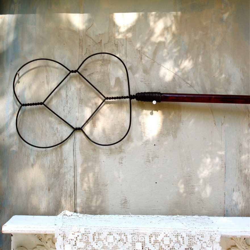 Items similar to S.A.L.E. 30 off Antique rug beater Vintage cherry
