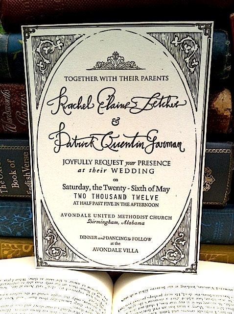 SAMPLE of the Title Page Invitation