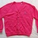 VINTAGE 1970's izod lacoste cardigan PINK v-neck golf sweater MEDIUM